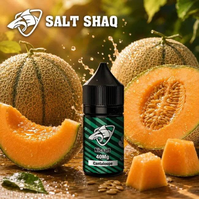 SALT SHAQ 鯊克哈密瓜菸油 Hami Melon Cantaloupe 30mL 40mg SALT SHAQ 鯊克哈密瓜菸油 Hami Melon Cantaloupe 30mL 40mg 尼古丁鹽主圖