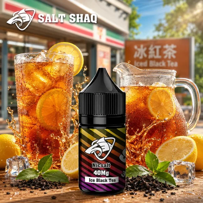 SALT SHAQ 鯊克冰紅茶菸油 Iced Black Tea 30mL 40mg SALT SHAQ 鯊克冰紅茶菸油 Iced Black Tea 30mL 40mg 尼古丁鹽主圖