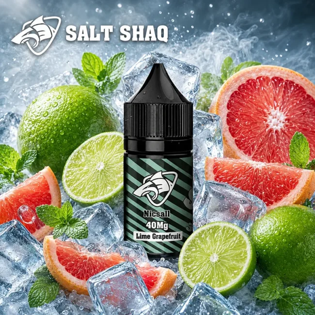 SALT SHAQ 鯊克青檸西柚菸油 Lime Grapefruit 30mL 40mg SALT SHAQ 鯊克青檸西柚菸油 Lime Grapefruit 30mL 40mg 尼古丁鹽主圖