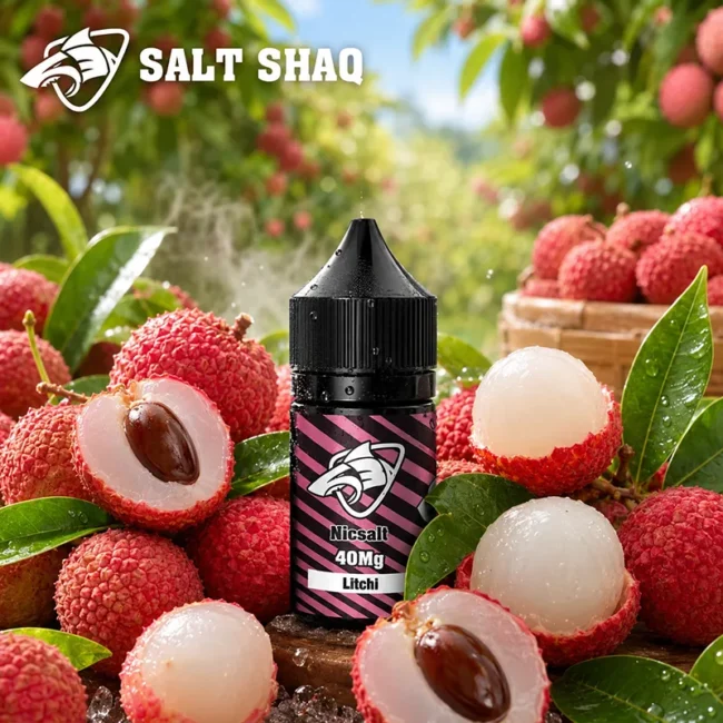 SALT SHAQ 鯊克荔枝菸油 Lychee Litchi 30mL 40mg SALT SHAQ 鯊克荔枝菸油 Lychee Litchi 30mL 40mg 尼古丁鹽主圖
