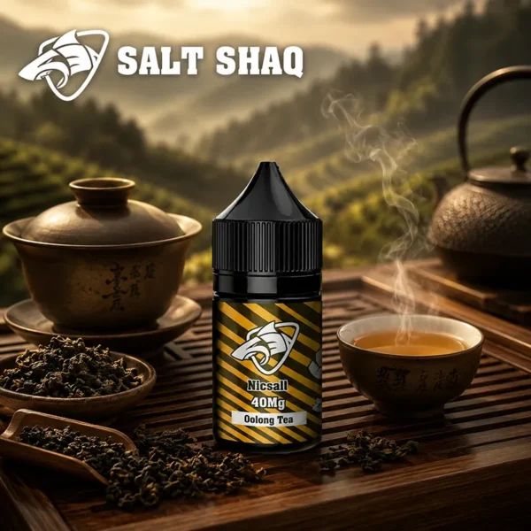 SALT SHAQ 鯊克烏龍茶菸油 Oolong Tea 30mL 40mg SALT SHAQ 鯊克烏龍茶菸油 Oolong Tea 30mL 40mg 尼古丁鹽主圖