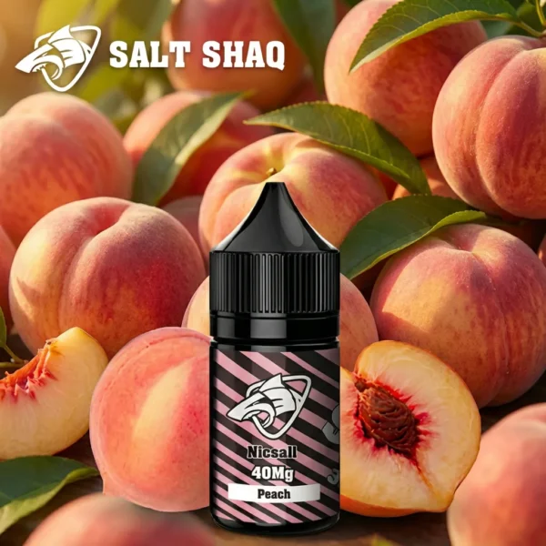 Salt Shaq 鯊克煙油 - 水蜜桃口味 Salt Shaq 鯊克煙油 水蜜桃 (Peach) - 30ml 香甜果汁 少女心推薦