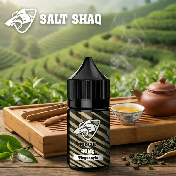 Salt Shaq 鯊克煙油 - 鐵觀音口味 Salt Shaq 鯊克煙油 鐵觀音茶 (Tie Guan Yin) - 30ml 濃茶系列 功夫茶