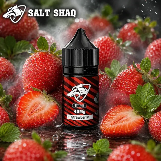 SALT SHAQ 鯊克草莓菸油 Strawberry 30mL 40mg SALT SHAQ 鯊克草莓菸油 Strawberry 30mL 40mg 尼古丁鹽主圖