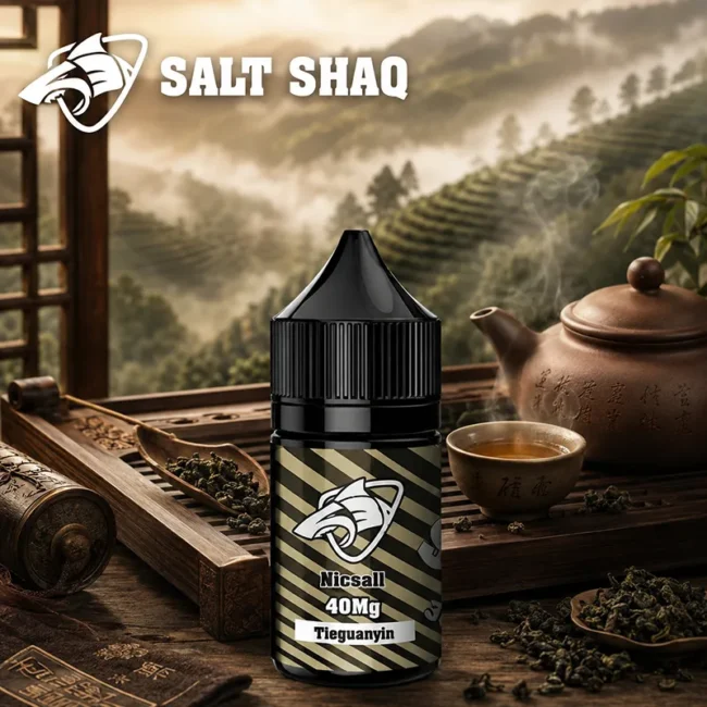 SALT SHAQ 鯊克鐵觀音菸油 Tie Guan Yin 30mL 40mg SALT SHAQ 鯊克鐵觀音菸油 Tie Guan Yin 30mL 40mg 尼古丁鹽主圖