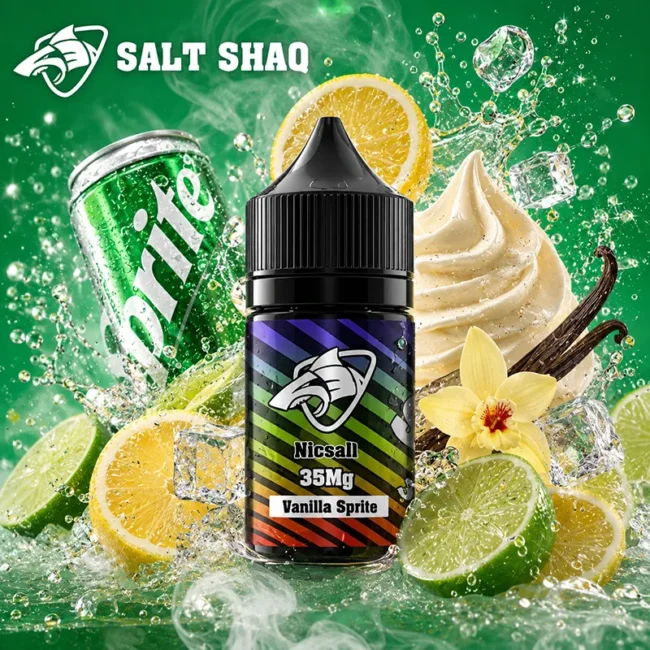 SALT SHAQ 鯊克香草雪碧菸油 Vanilla Sprite 30mL 35mg SALT SHAQ 鯊克香草雪碧菸油 Vanilla Sprite 30mL 35mg 尼古丁鹽主圖