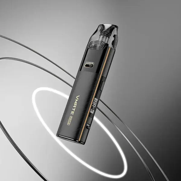 VMATE PRO 2 - 鎏金黑 (Gilded Black) VOOPOO VMATE PRO 2 專業版主機 - 鎏金黑 (Gilded Black)。黑色機身點綴金色細節,展現高端奢華質感,旗艦級小煙主機代表。