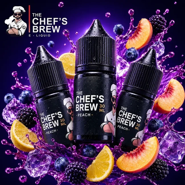 廚師佳釀 The Chef's Brew 水蜜桃菸油 30mL 廚師佳釀 The Chef's Brew 水蜜桃 30mL 36mg 尼古丁鹽菸油
