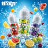 WATER 瓦特 35mg 30ml 美國冰果系菸油主圖 WATER 瓦特美國菸油 35mg 30ml 主圖,展示西瓜、檸檬與葡萄冰果口味瓶身,搭配水花、冰塊、西瓜、檸檬、葡萄與藍色清涼背景