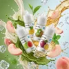 日本 Arashika 蓋亞煙油 - 35mg 京都茶道與 12 款果香系列 日本原裝 Arashika 蓋亞 30ml 尼古丁鹽煙油主圖,展示 35mg 高濃度京都茶道系列。畫面包含紅心芭樂、鳳梨、酸奇果與百香果口味瓶身,融合抹茶噴濺、新鮮白桃、薄荷葉與冰塊視覺,強調細膩茶香、柔和果韻與清新冰感的日系美學體驗